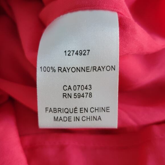 Rachel Zoe Tropical Print Butterfly Orange Pink Maxi Dress SM Vacaycore Boho - Picture 9 of 12